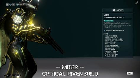 miter warframe|warframe miter riven price.